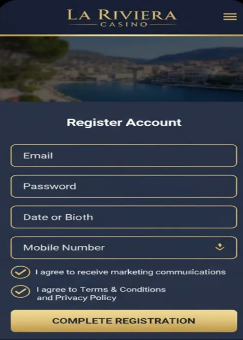 Portail authentification sécurisée joueur Casino La Riviera